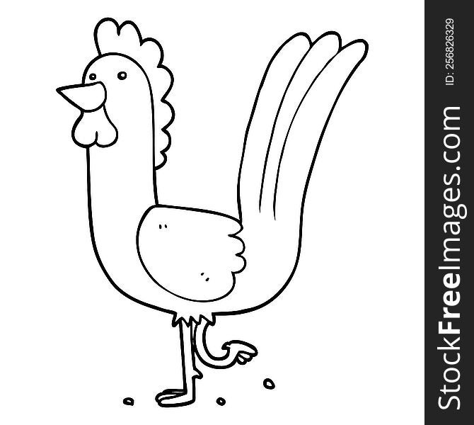 cartoon rooster