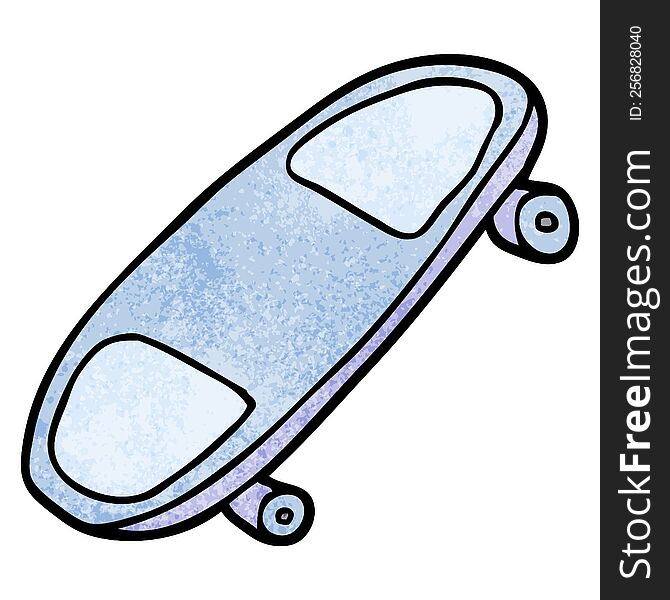 Cartoon Doodle Skate Board