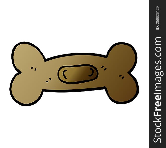 cartoon doodle pet bone