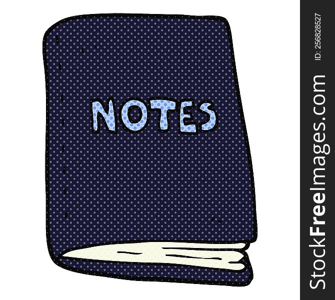 cartoon note book