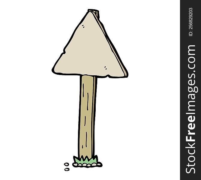 cartoon sign post