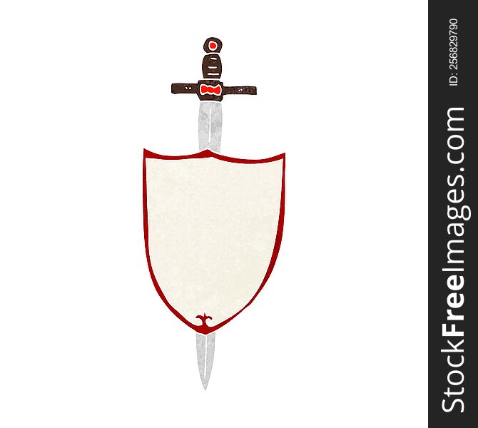 cartoon heraldic shield