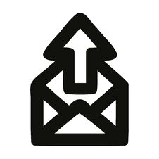 Send Email Icon Stock Photography