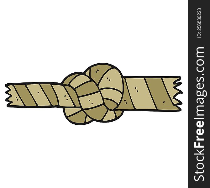 cartoon knotted rope