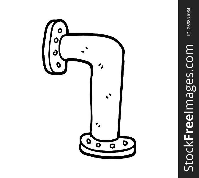 line drawing cartoon water pipe