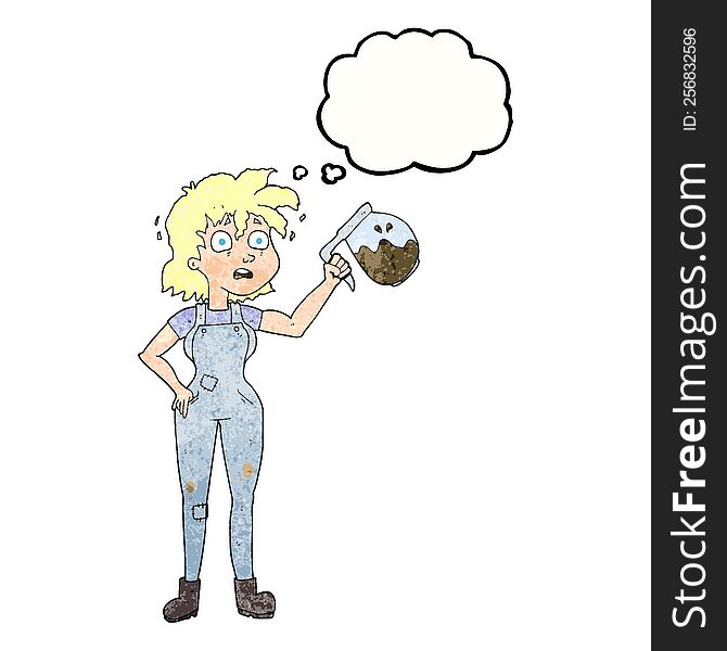 too much coffee freehand drawn thought bubble textured cartoon. too much coffee freehand drawn thought bubble textured cartoon