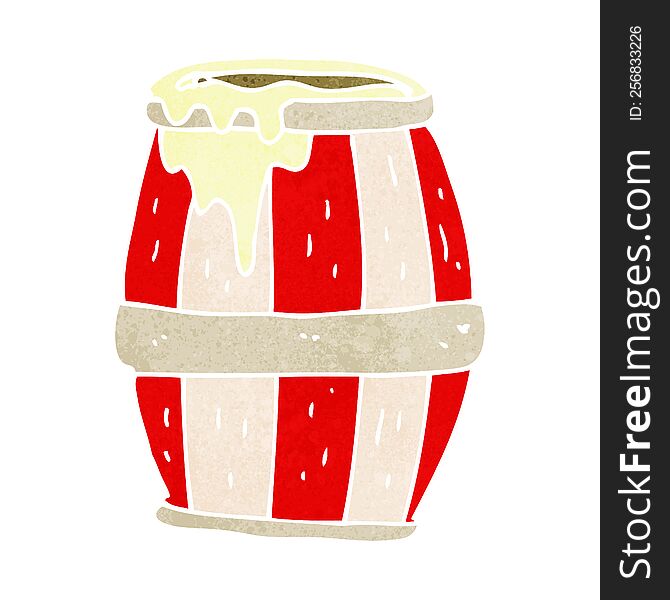 Cartoon Barrel