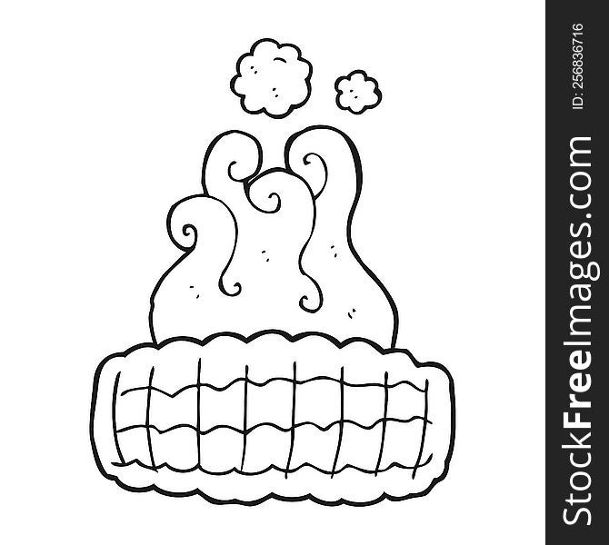 black and white cartoon corn cob