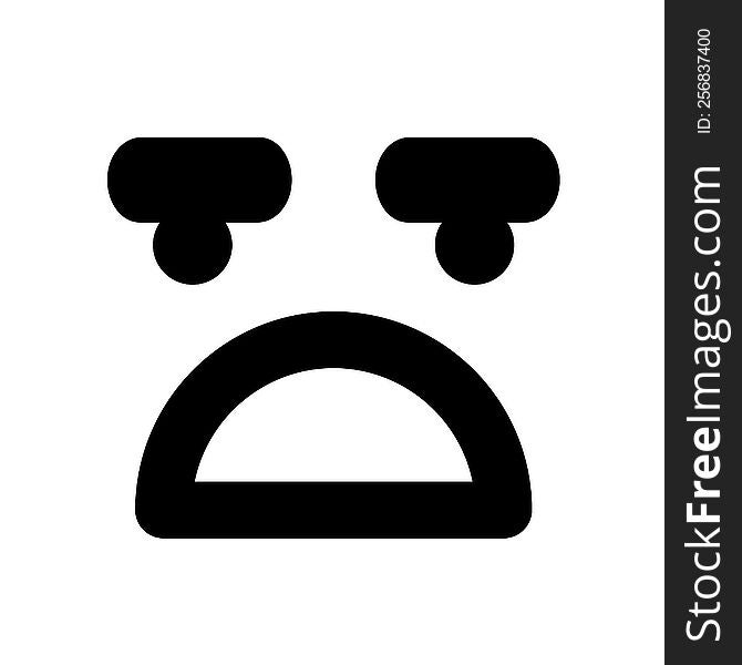 Displeased Face Icon