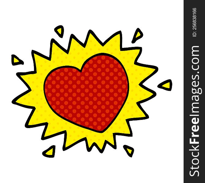 cartoon doodle love heart