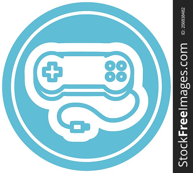 console game controller circular icon symbol