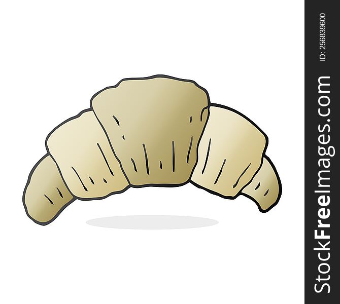 cartoon croissant