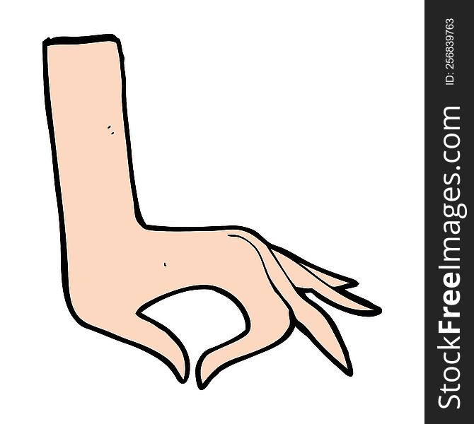 cartoon hand symbol