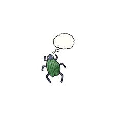 Giant Bug Cartoon Stock Images