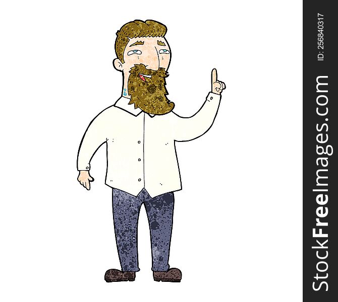 cartoon bearded man