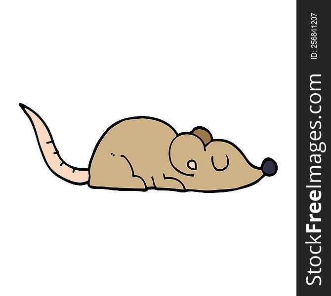 Cartoon Doodle Peaceful Mouse