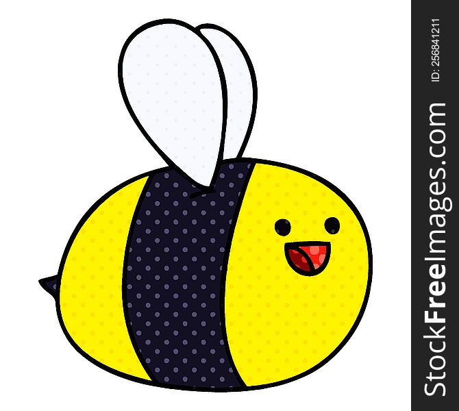 comic book style quirky cartoon bumblebee. comic book style quirky cartoon bumblebee