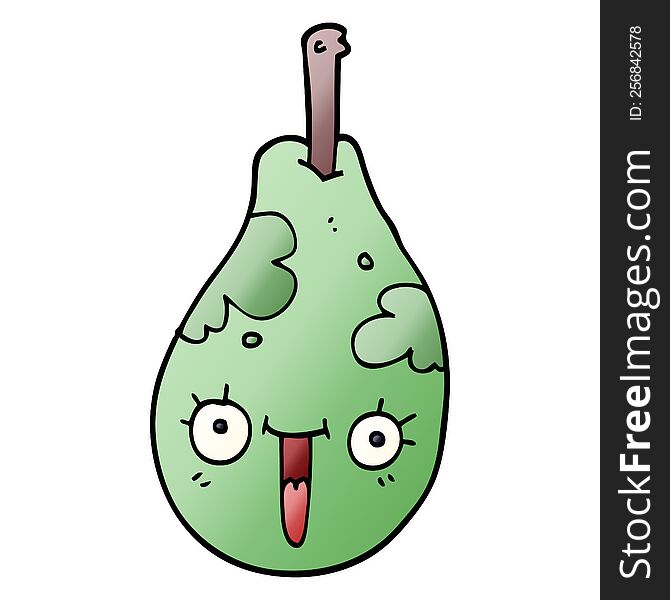 Cartoon Doodle Fresh Pear