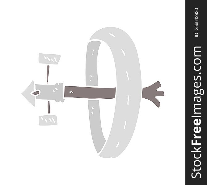 flat color illustration of space station. flat color illustration of space station