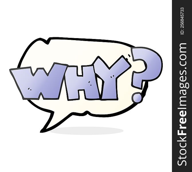 Speech Bubble Cartoon Shout WHY