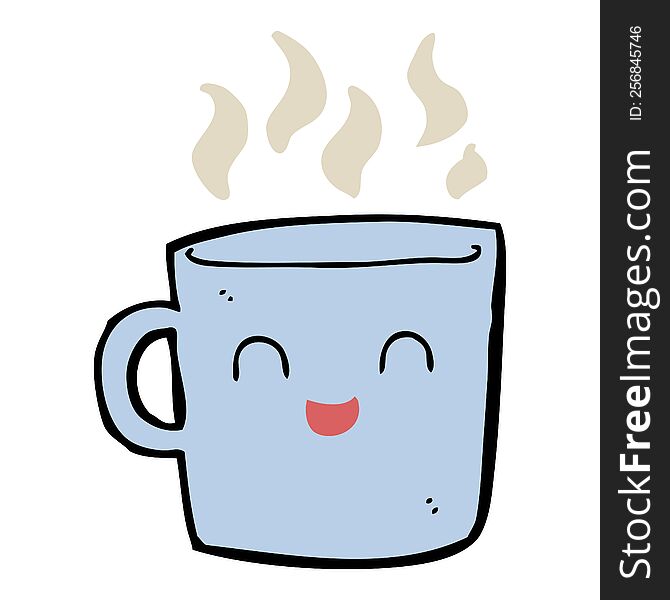 Cute Coffee Cup Cartoon