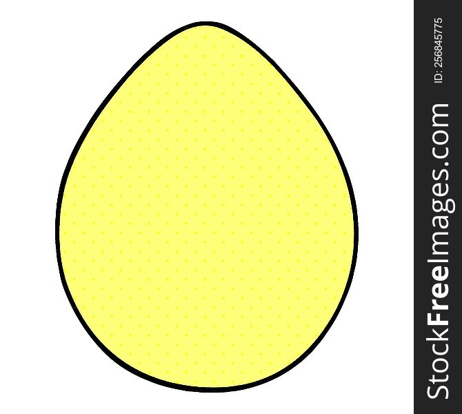 comic book style quirky cartoon egg. comic book style quirky cartoon egg