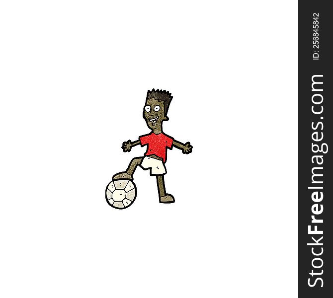 Cartoon Football Player