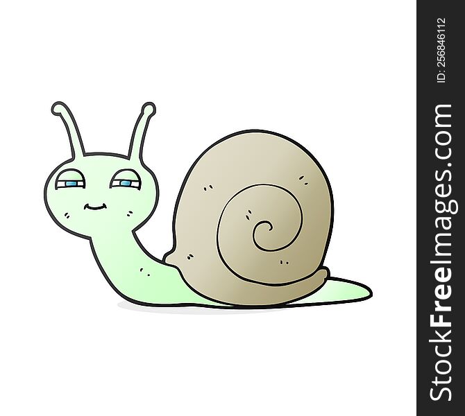 cartoon cute snail