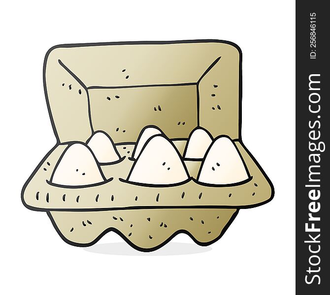 Cartoon Eggs In Box