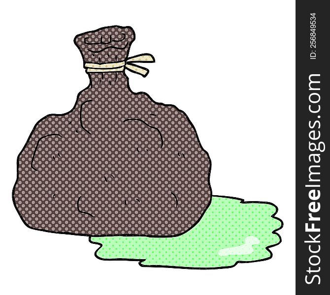 Cartoon Bag Of Garbage