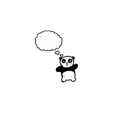 Cartoon Panda Stock Image
