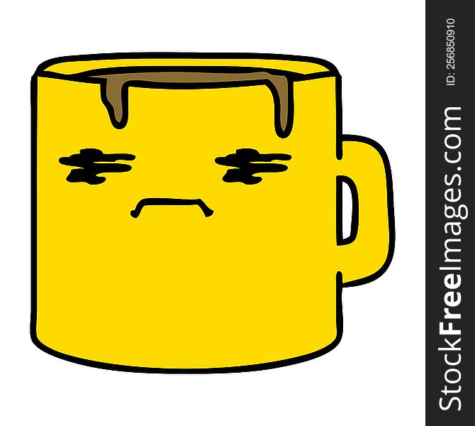 tired coffee mug