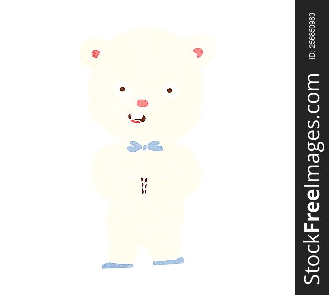 cartoon teddy polar bear