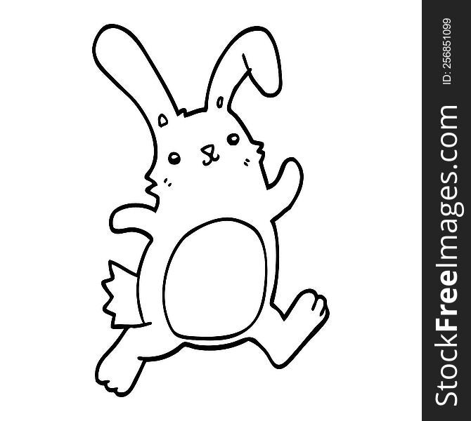 Cartoon Rabbit Running