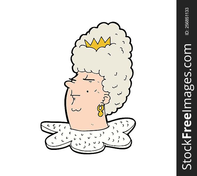Cartoon Queen S Head