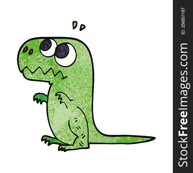 Cartoon Doodle Prehistoric Dinosaur