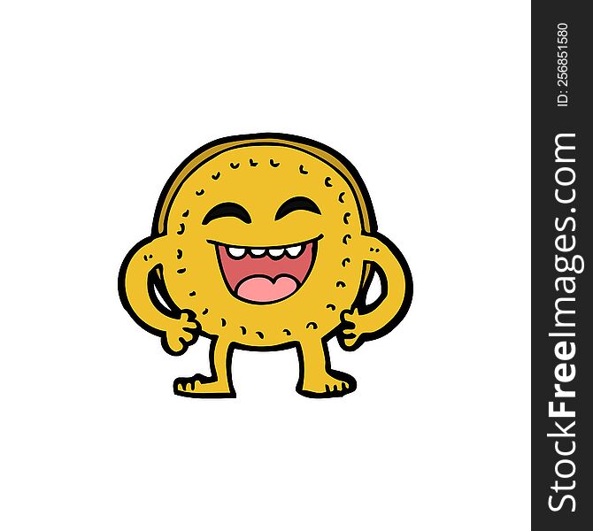 cartoon happy coin