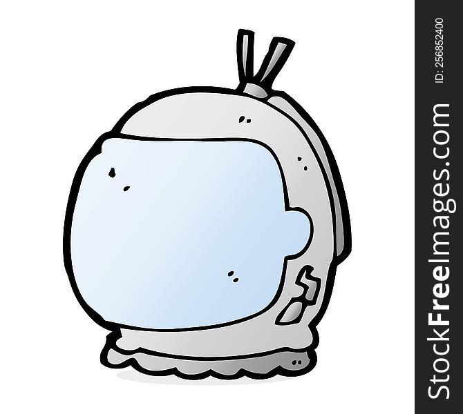 cartoon astronaut helmet