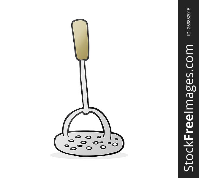 cartoon potato masher