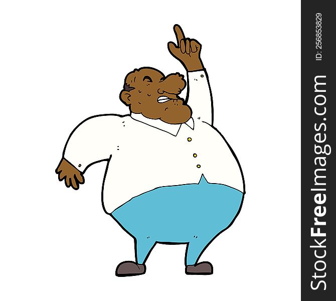 Cartoon Big Fat Boss