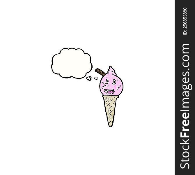 cartoon ice cream cone