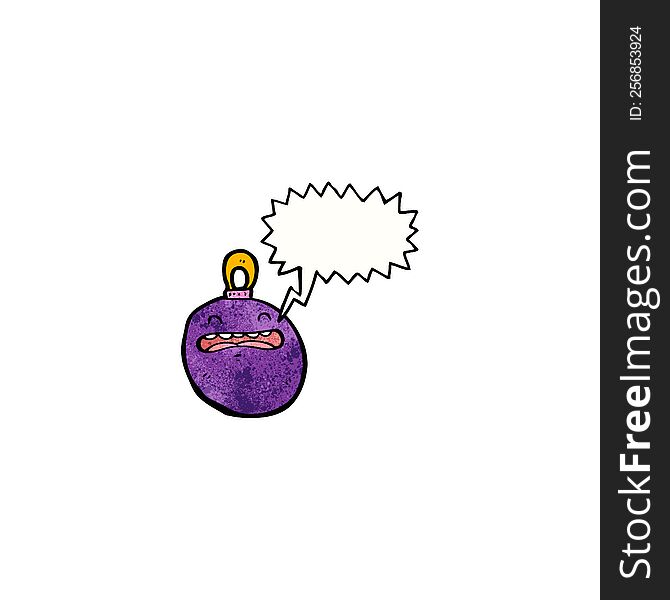 cartoon bauble