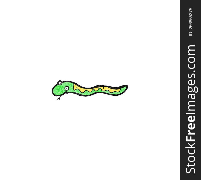 Cartoon Slithering Snake