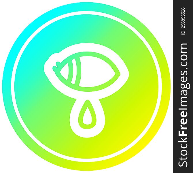 crying eye circular icon with cool gradient finish. crying eye circular icon with cool gradient finish