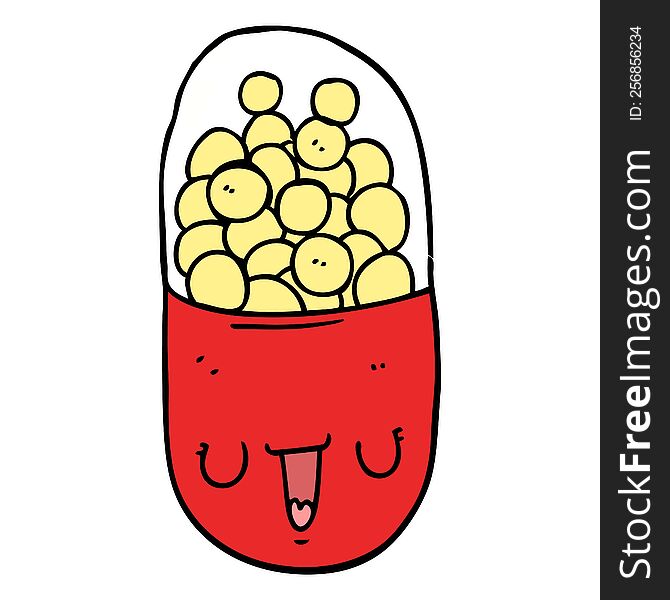 cartoon medical pill