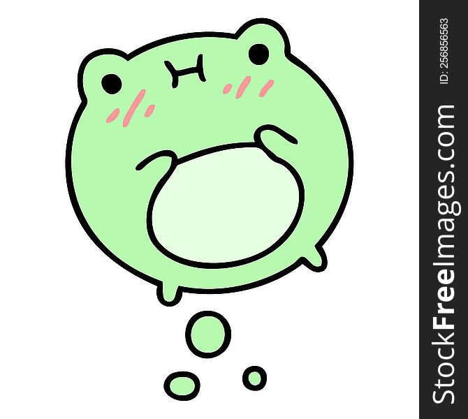 Cute Cartoon Frog