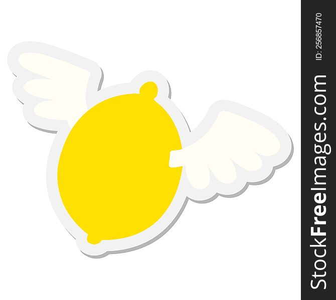 Lemon Flying Up To Heaven Sticker