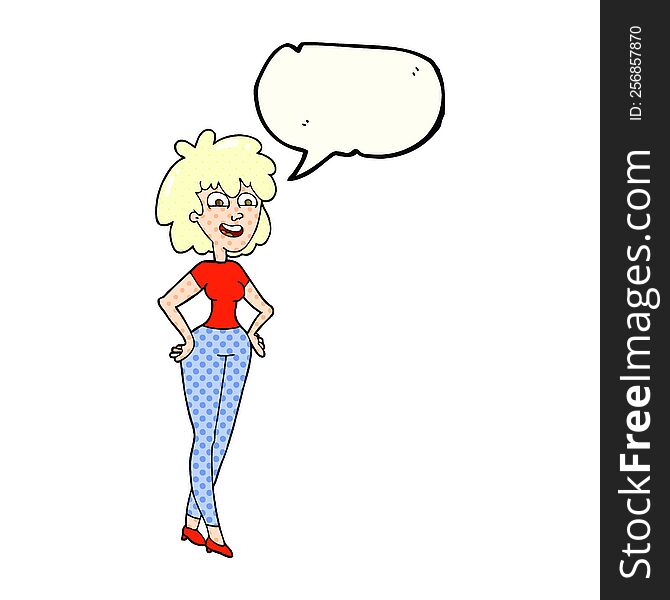 comic book speech bubble cartoon surprised woman