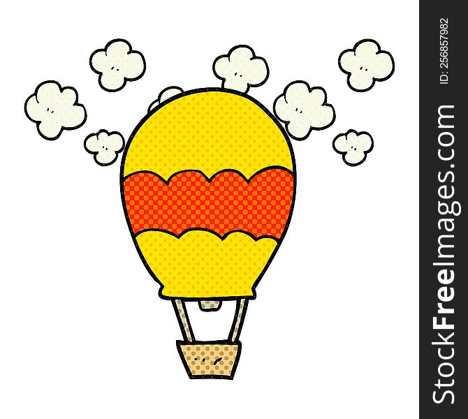 cartoon hot air balloon