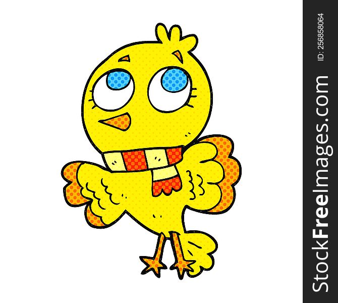 cute freehand drawn cartoon bird. cute freehand drawn cartoon bird